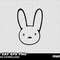 Bad Bunny Rabbit Logo SVG 0