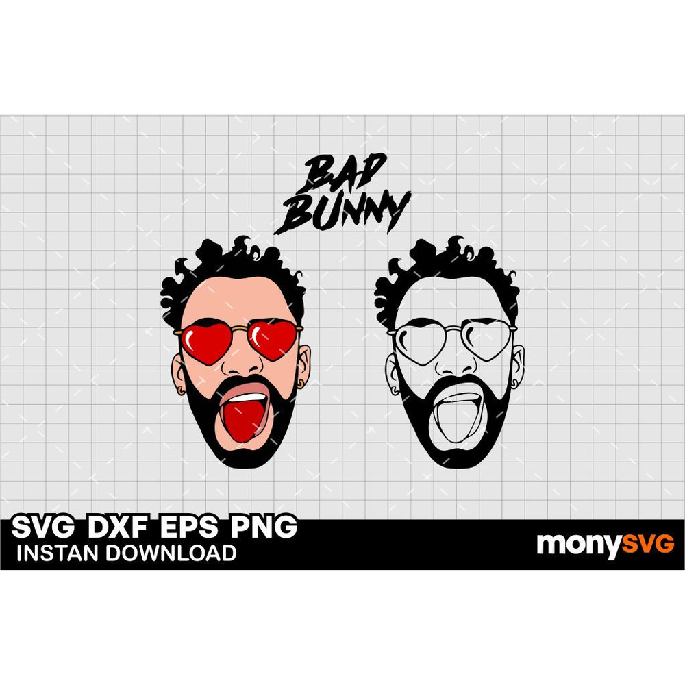 Bad Bunny SVG 0