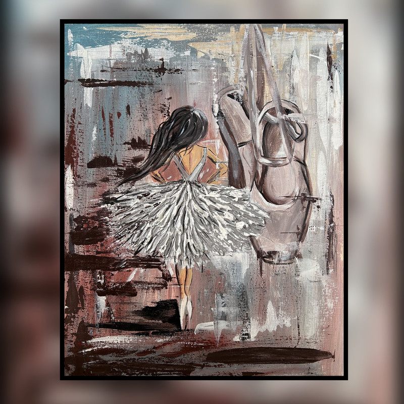 Acrylic Painting Ballerina 0