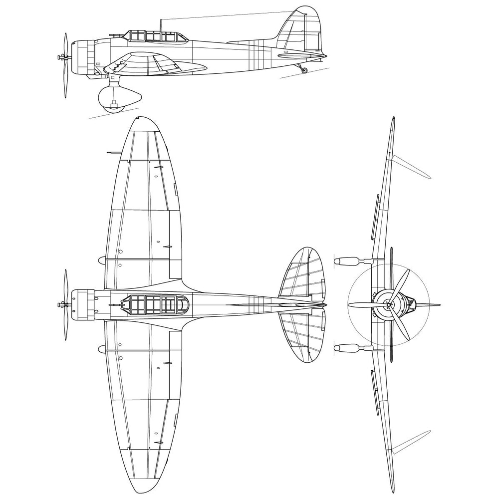 6 Aichi D3A1 Valsvg Vector File 0