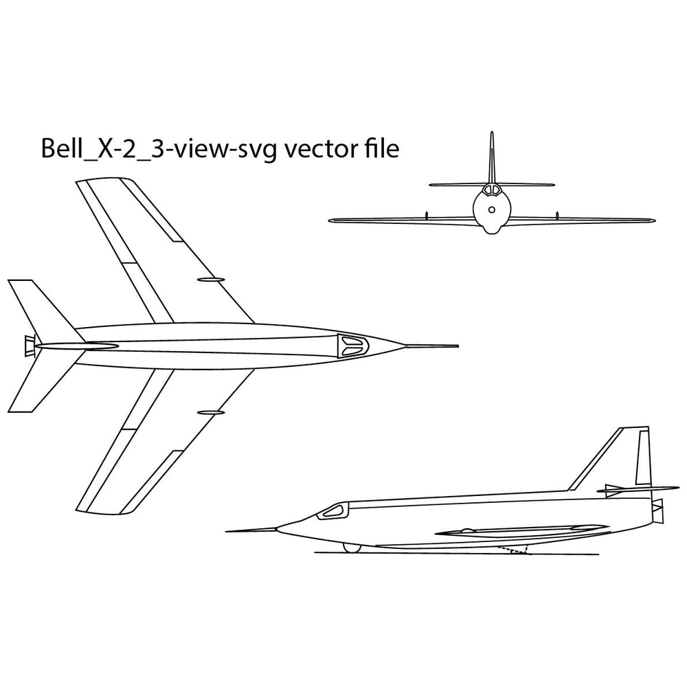 Bell X 2 3 View Svg Vector File 0