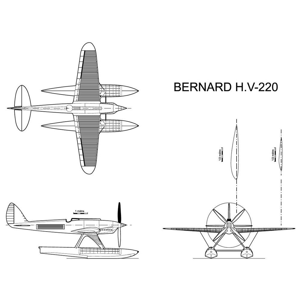 Bernard H V 220 Plans Svg Vector File 0