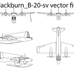 blackburn b 20 sv vector file