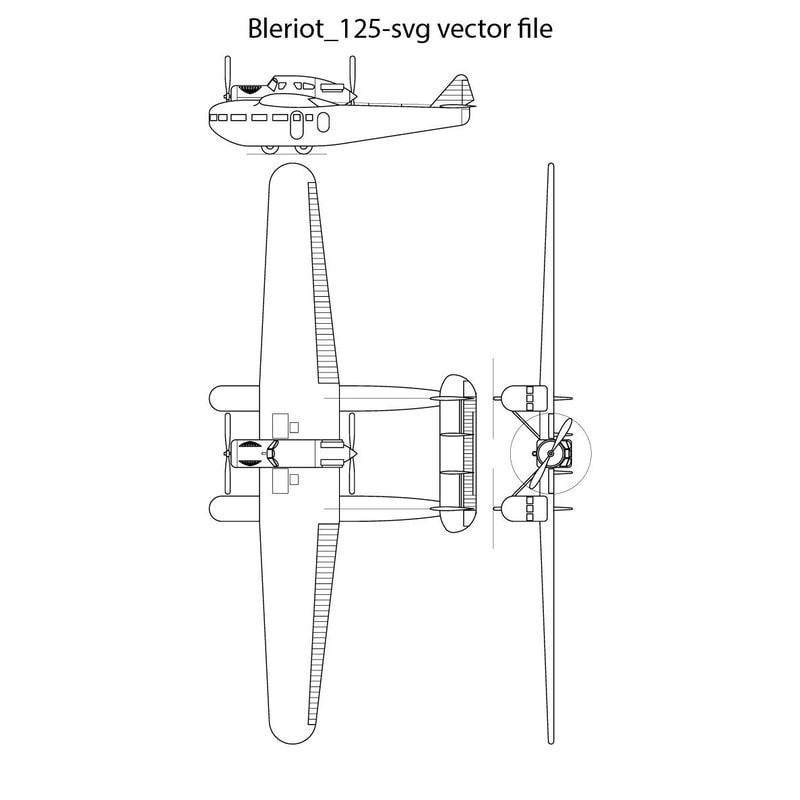 Bleriot 125 Svg Vector File 0