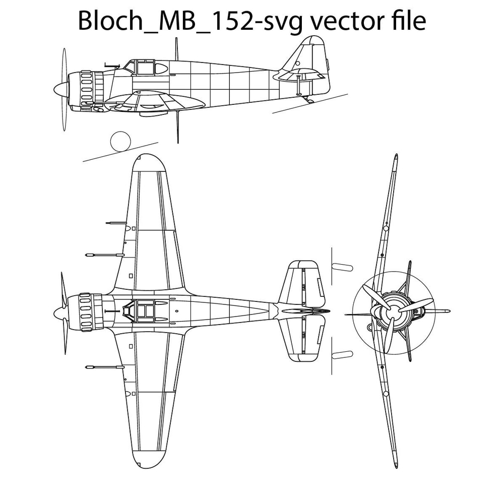 Bloch MB 152 Svg Vector File 0