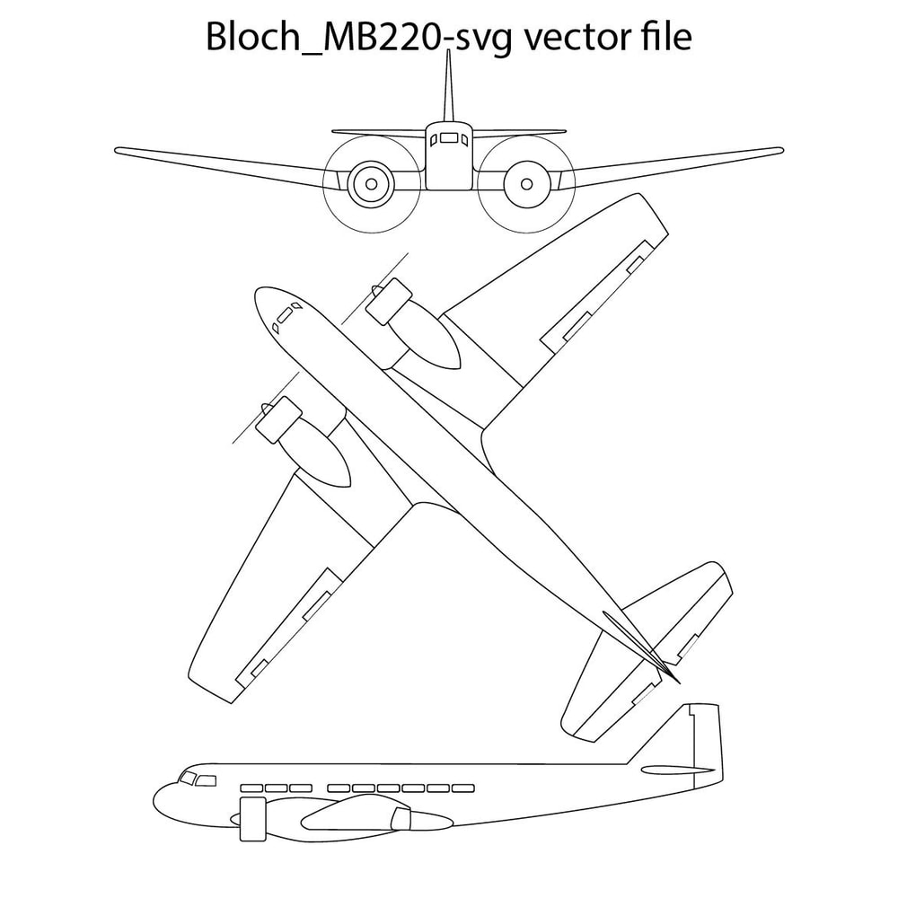 Bloch MB220 Svg Vector File 0
