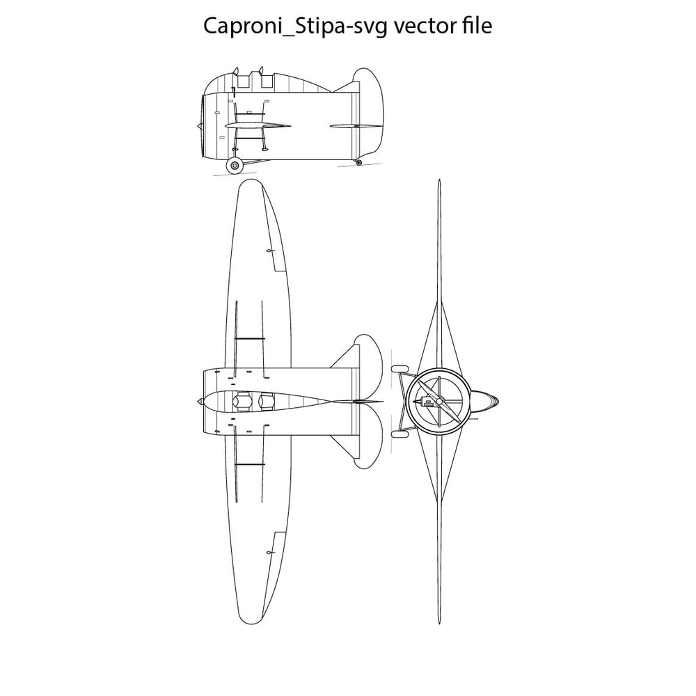 Caproni Stipa Svg Vector File 0