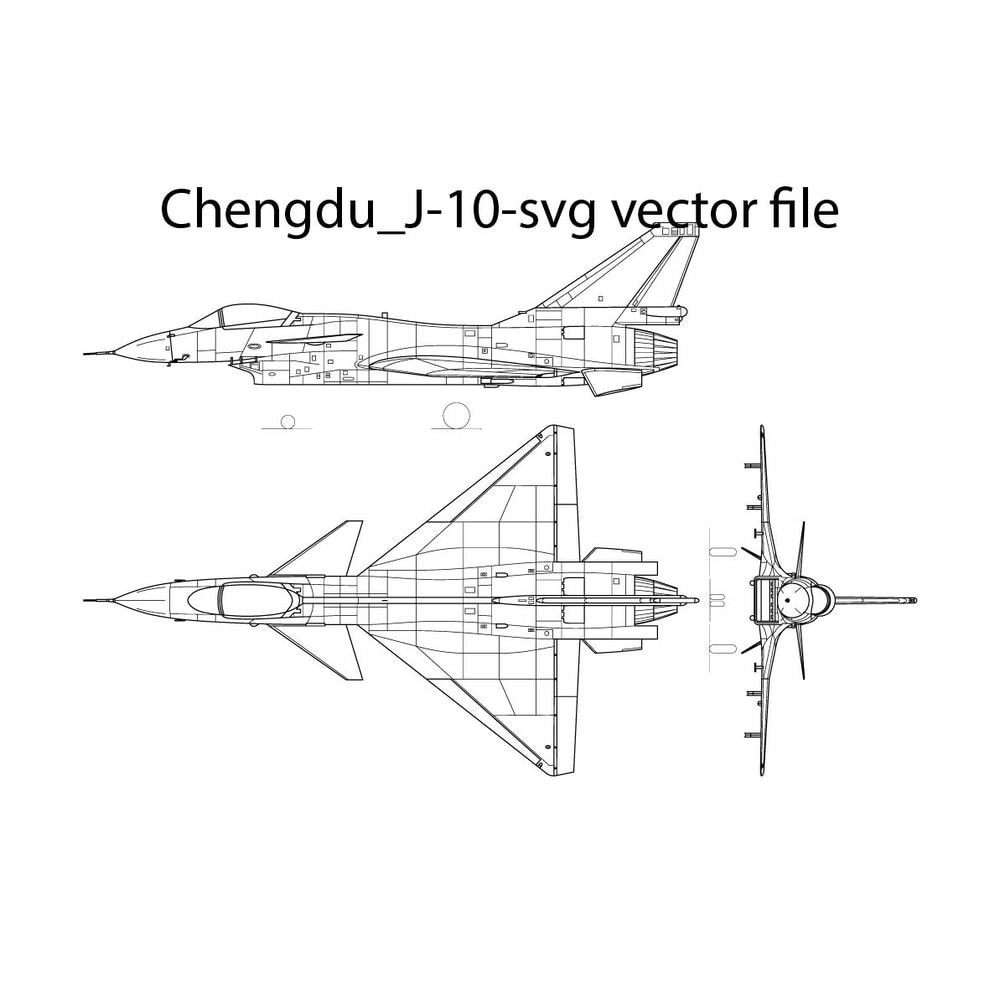 Chengdu J 10 Svg Vector File 0