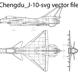 chengdu j 10 svg vector file