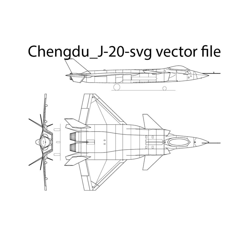Chengdu J 20 Svg Vector File 0
