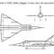 Convair F 102A Delta Dagger 3 View Line Art Svg Vector File 0