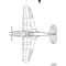 Curtiss P 40E 3 View Svg Vector File 0