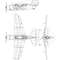 Curtiss SB2C Helldiver 3 View Line Drawing Svg Vector File 0