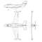 Dassault Ouragan 3 View Svg Vector File 0