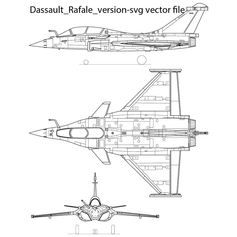 Dassault Rafale Version Svg Vector File 0