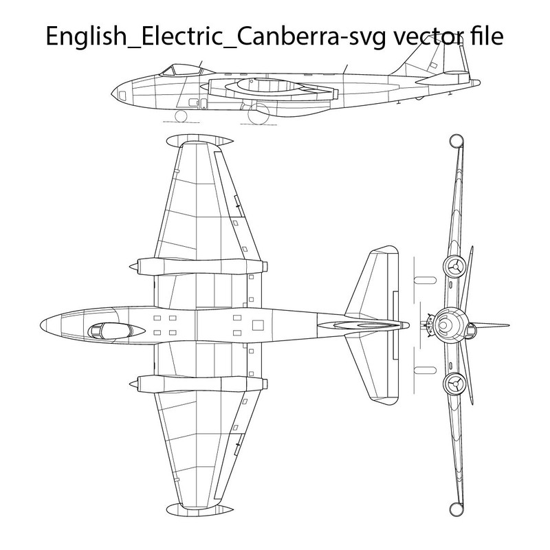 English Electric Canberra Svg Vector File 0