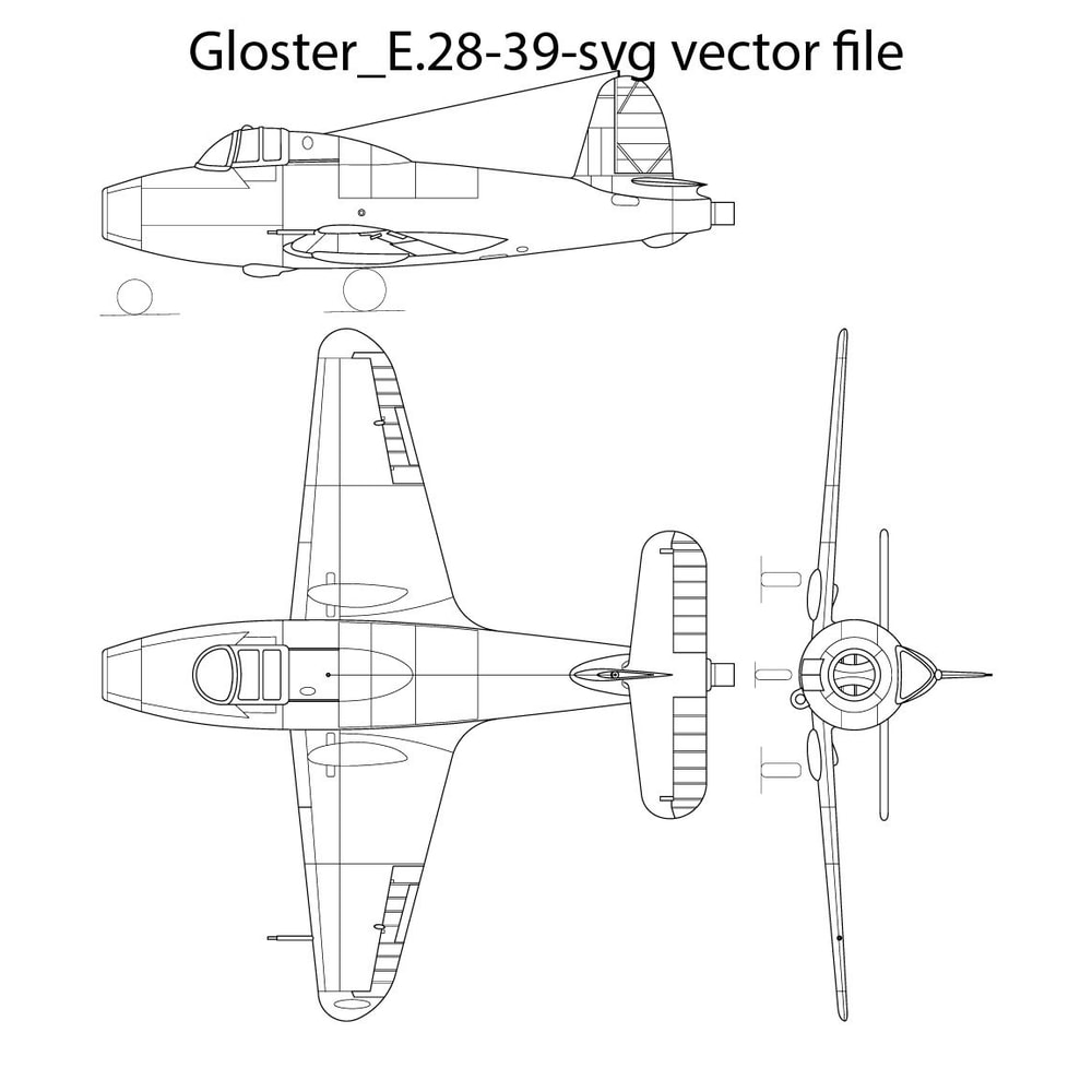 Gloster E28 39svg Vector File 0