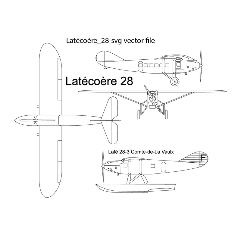 Latecoere 28 Svg Vector File 0