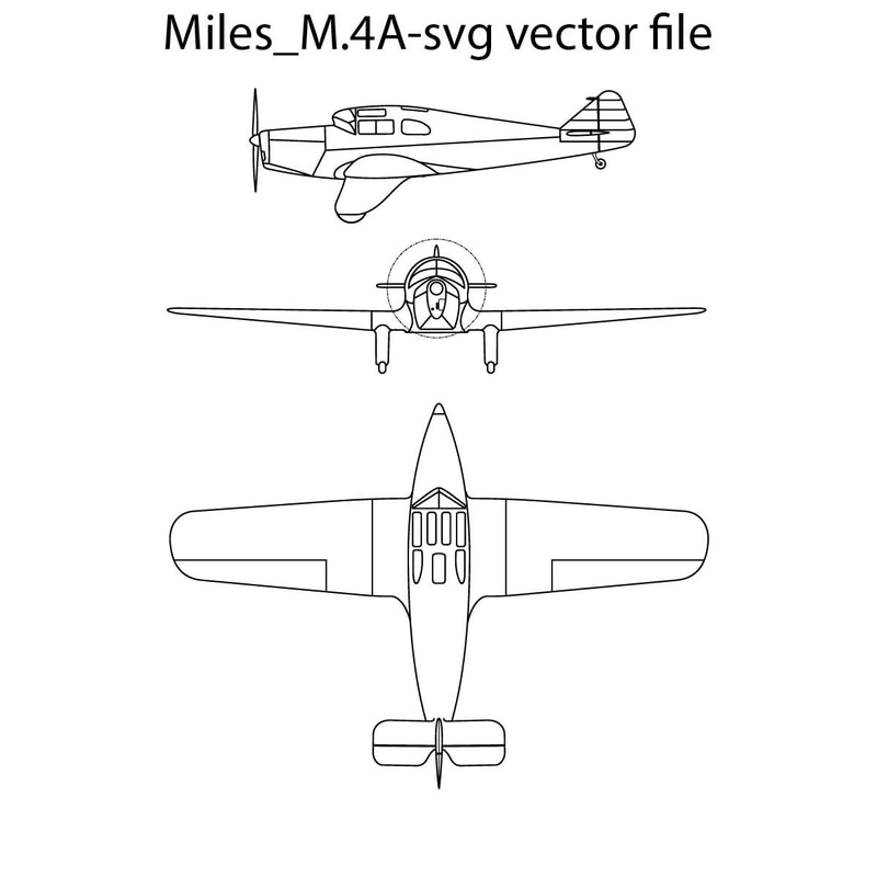 Miles M4A Svg Vector File 0