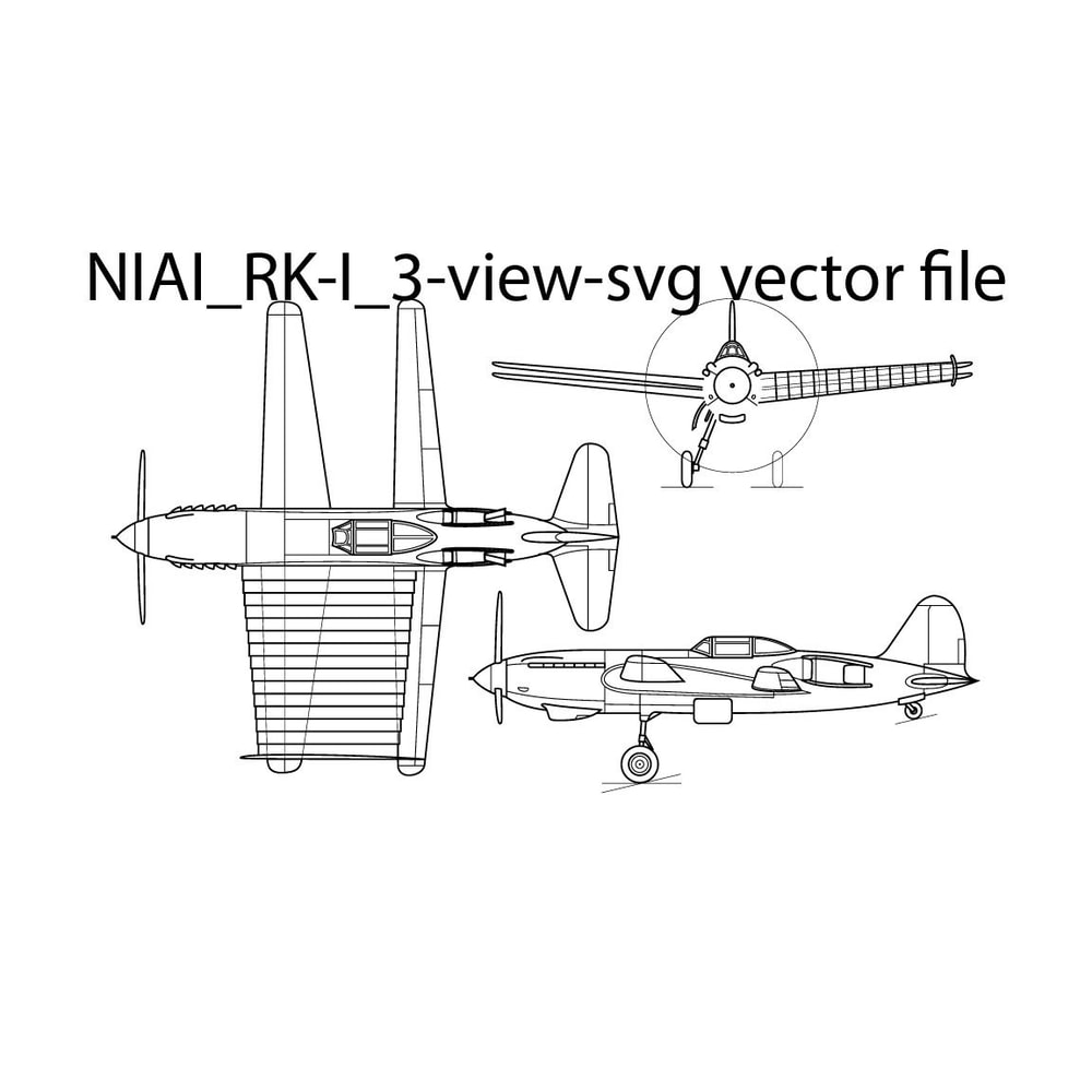 NIAIR KI 3view Svg Vector File 0