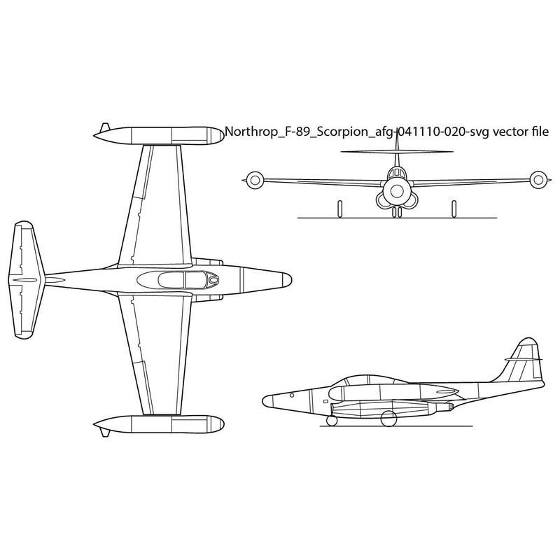 Northrop F89 Scorpion Afg041110 020 Svg Vector File 0