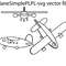 Plane Simple PLPL Svg Vector File 0
