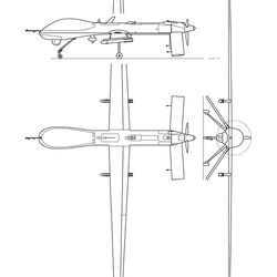 predator mq 1b svg vector file