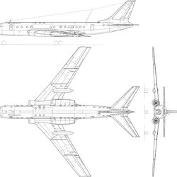 tupoljev tu104 svg vetor file