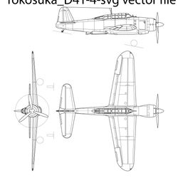 yokosuka d4y 4svg vector file