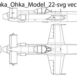 yokosuka ohka model22 svg vector file