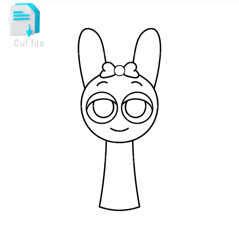 Sprunki Increedibox SVGPNGINkPinki Cut File Editable To Use And Print Instant Download 1