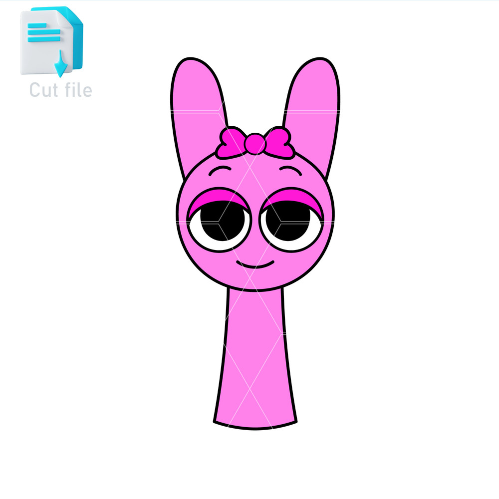 Sprunki Increedibox SVGPNGINkPinki Cut File Editable To Use And Print Instant Download 0