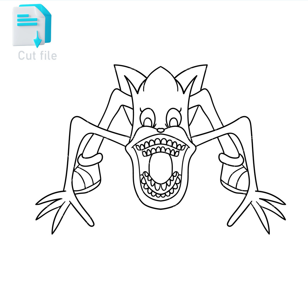 Vector Character Shin Sonic SVGPNGINkSonic Cut File Editable To Use And Print Instant Download 1