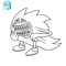 Vector Character Shin Sonic SVGPNGINkSonic Cut File Editable Instant Download 0