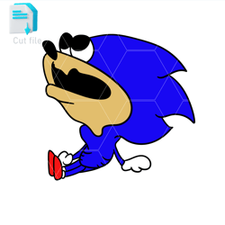 vector character shin sonic svg,png,ink,sonic cut file editable, instant digital download.