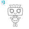 Vector Character Dandy World SVG PNG INkTisha Cut File Editable Instant Digital Download 1