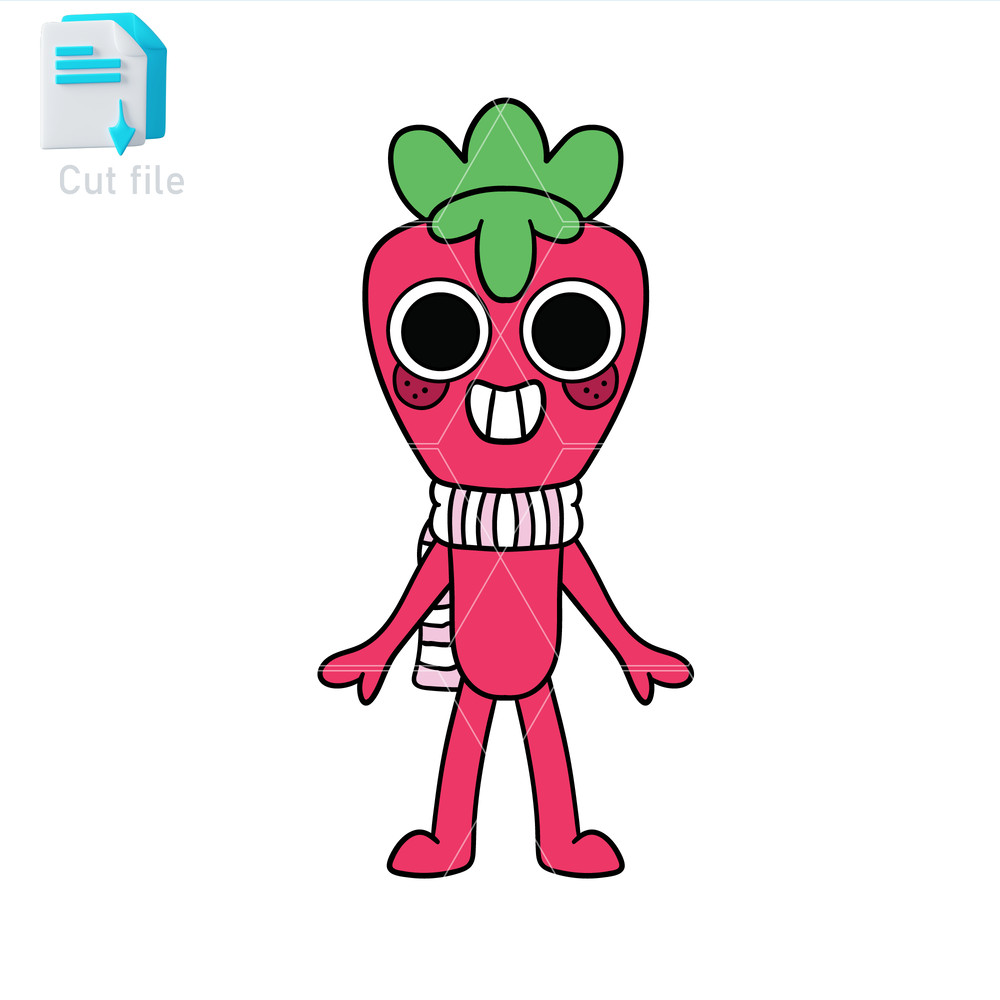 Vector Character Dandy World SVG PNG INkSprout Sticker Cut File Editable Instant Digital Download 0