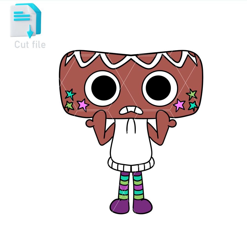 Vector Character Dandy World SVG PNG INk Cosmo Cut File Editable Instant Digital Download 0