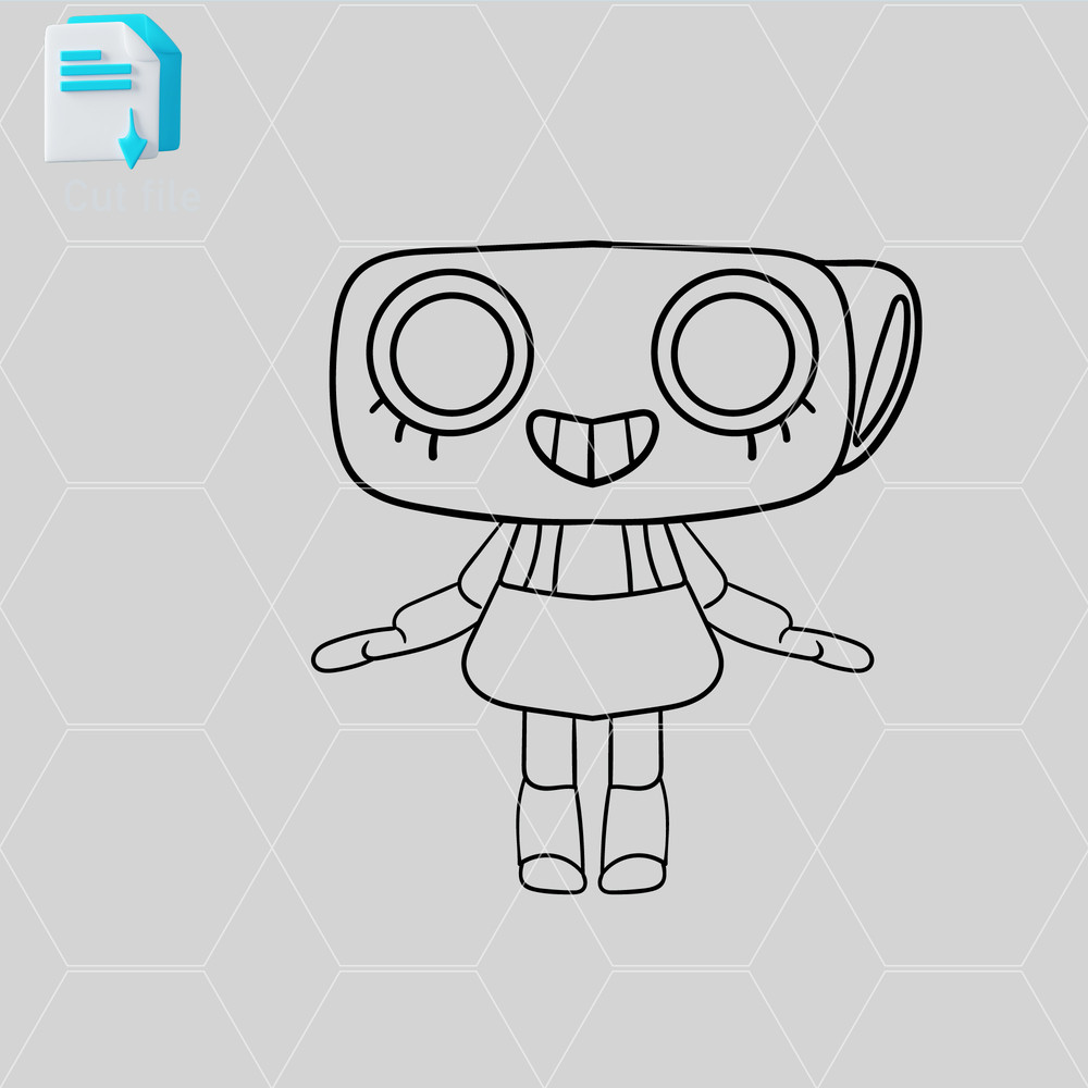 Editable Bundle Vector CharactersDandys WorldAstroDandyGoobShellyVeeShrimpo SVG PNG INkCut File 8