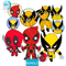 Editable Bundle Vector CharactersDeadpool And Wolverine SVG PNG INkCut FileColoring Pages Instant D 0
