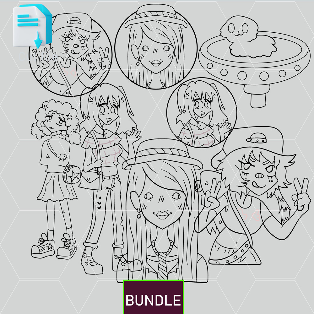 Editable Bundle Sticker Jays Skating Game SVGlacey Sticker Game SVG Maisie Png SVGInkCut FileColori 1