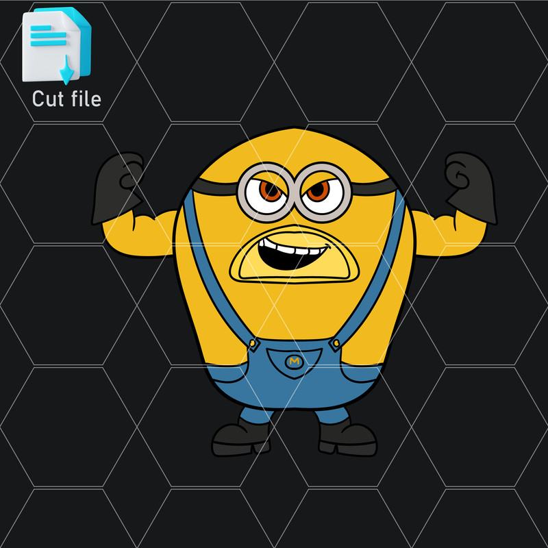 Editable Bundle Mega Minion Gus SVGMinion Jerry PNGTim From Despicable Me 4MelStuart SVGInkCut File 5