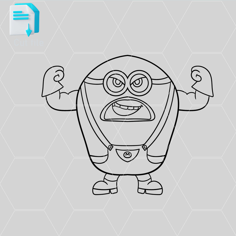 Editable Bundle Mega Minion Gus SVGMinion Jerry PNGTim From Despicable Me 4MelStuart SVGInkCut File 6