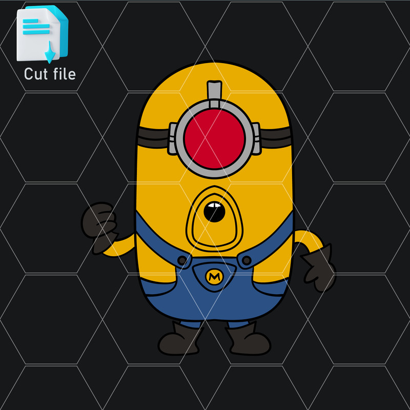 Editable Bundle Mega Minion Gus SVGMinion Jerry PNGTim From Despicable Me 4MelStuart SVGInkCut File 8