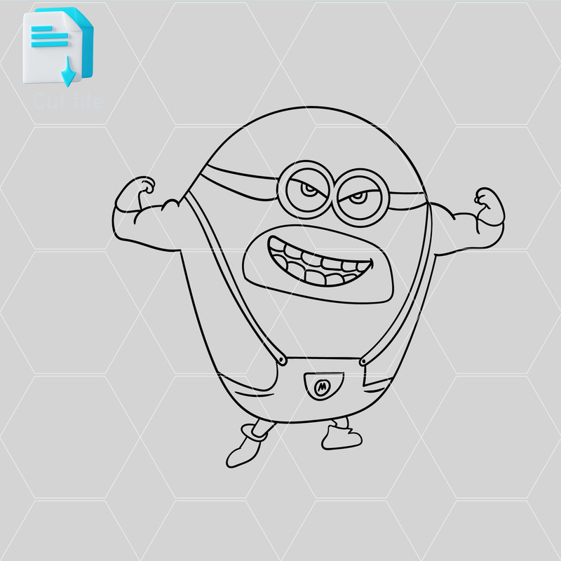 Editable Bundle Mega Minion Gus SVGMinion Jerry PNGTim Despicable Me 4MelStuart SVGInkCut FileColor 1