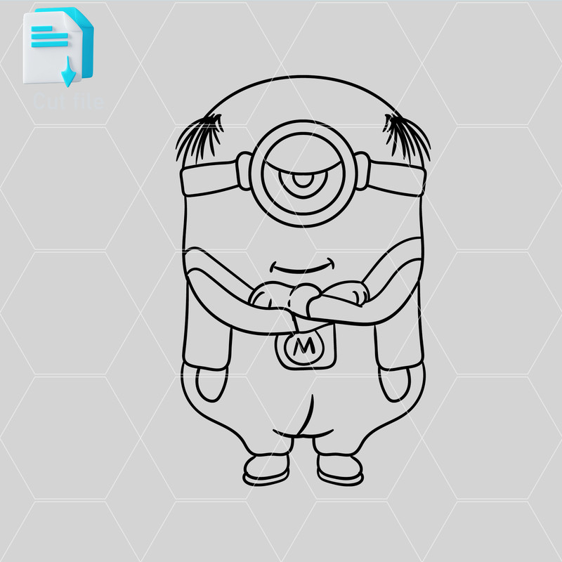 Editable Bundle Mega Minion Gus SVGMinion Jerry PNGTim Despicable Me 4MelStuart SVGInkCut FileColor 7