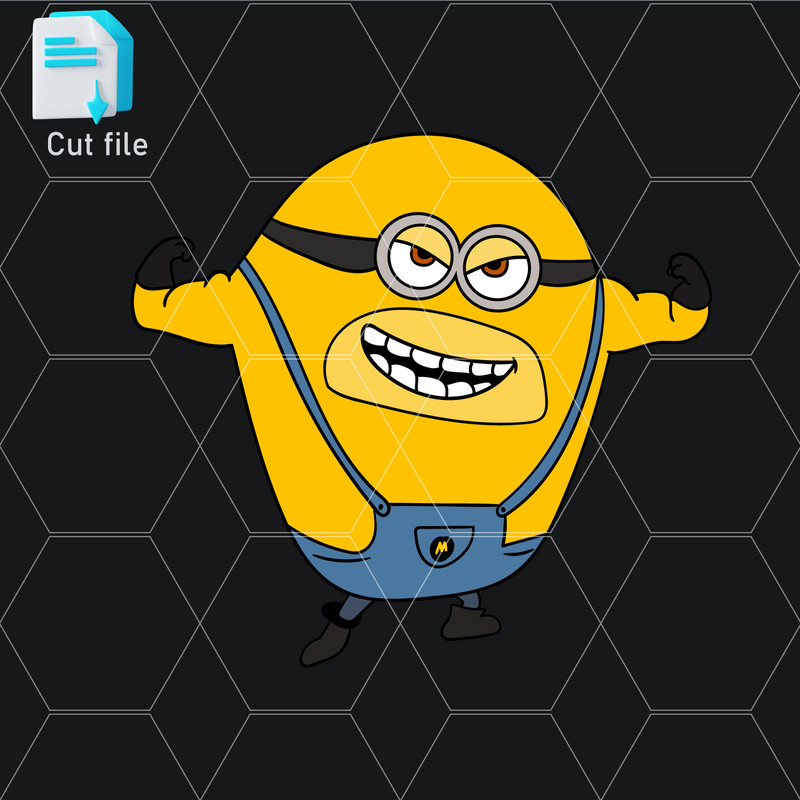 Editable Bundle Mega Minion Gus SVGMinion Jerry PNGTim Despicable Me 4MelStuart SVGInkCut FileColor 12