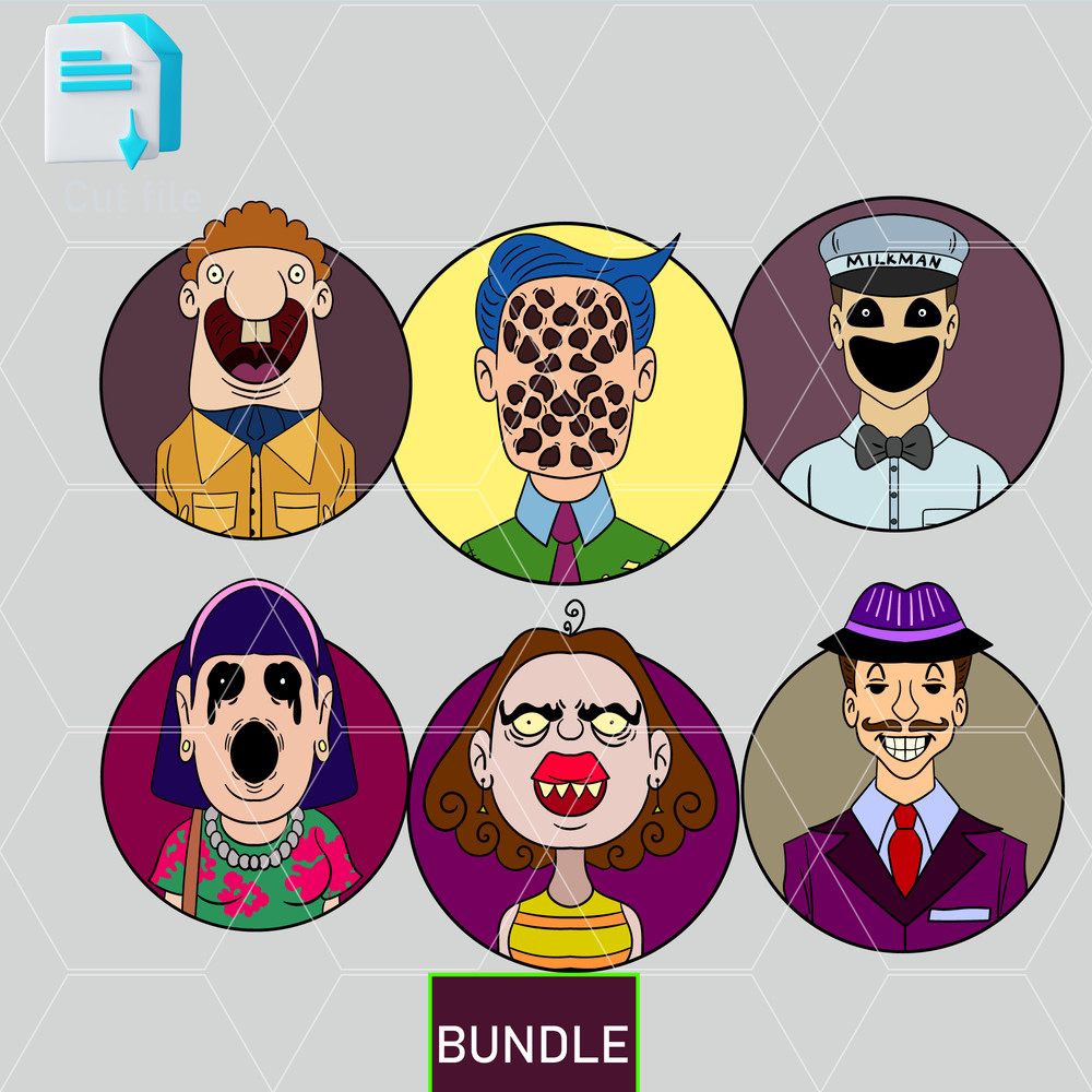 Editable Stickers Thats Not My Neighbor Alf No Monocle42Hatless SVG Hoon Lady Hd SVGInkCut FileColo 0