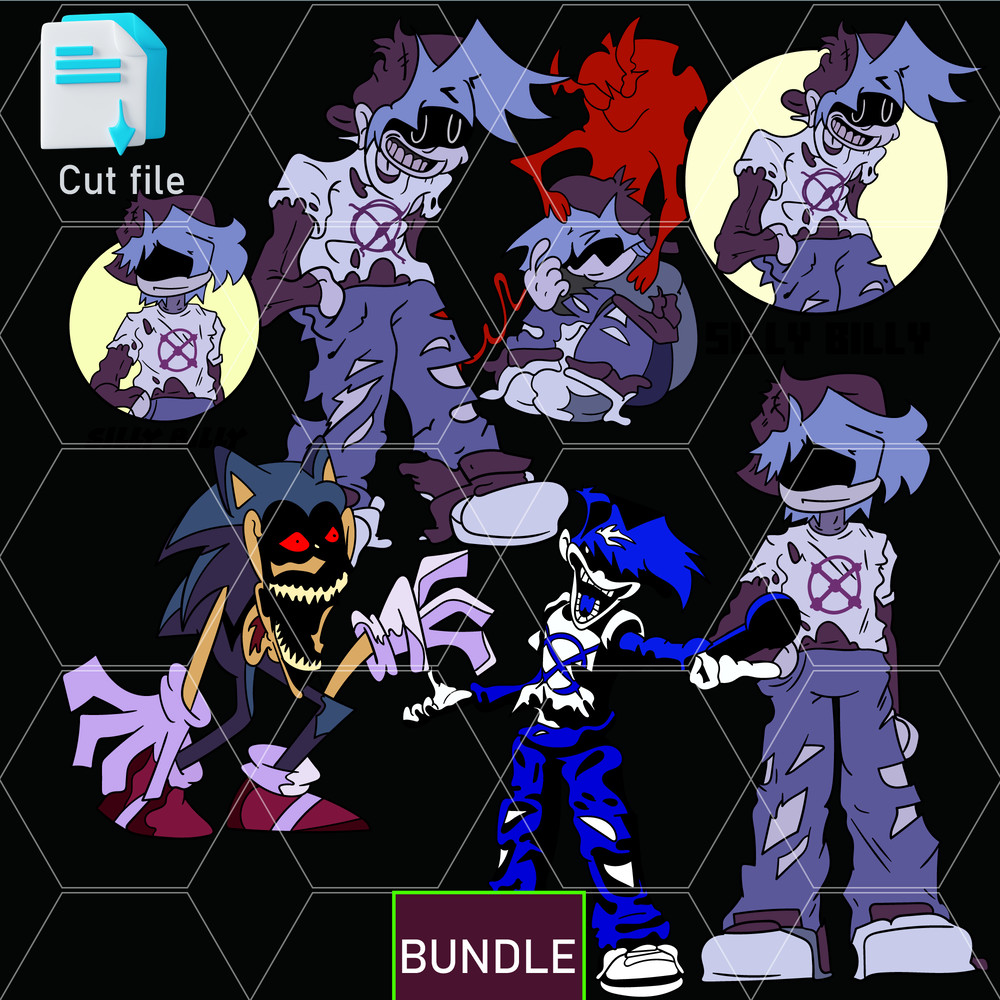 Editable Silly Billy SVG Silly Billy Png Coloring Pages Silly Billy SVGInkCut FileColoring Pages 0