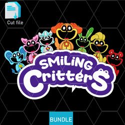 editable bundle craftycorn poppy, humanized bobby bearhug,bubba bubbaphant, dogday,svg,ink,png cut file.coloring pages,